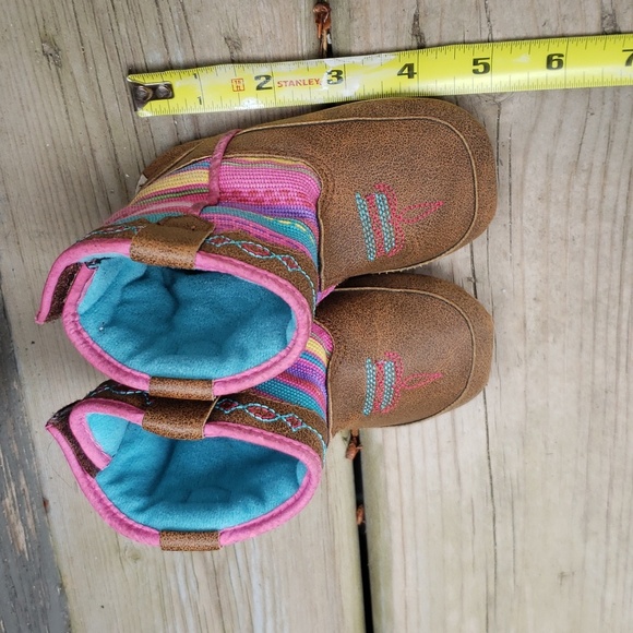 Sz 3 BLAZIN' ROXX "CAMILLA" BABY BUCKER INFANT GIRL'S WESTERN BOOT - Picture 7 of 7